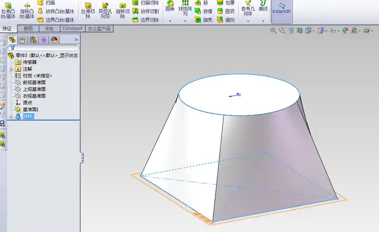 solidworks使用拉伸切除的方法